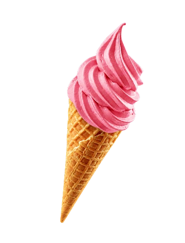 Cornet de glace à l'italienne torsadée