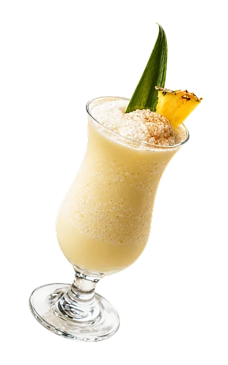 Frozen cocktail rafraîchissant en verre festif