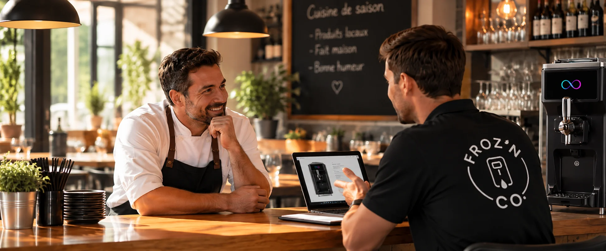Échange avec un expert FROZ'N CO au comptoir